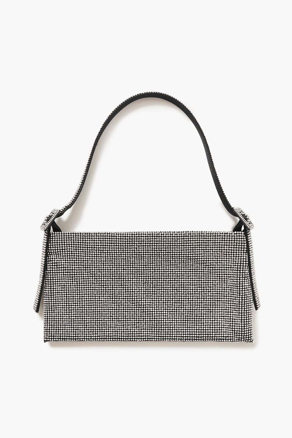 Benedetta Bruzziches Your Best Friend La Grande Crystal-embellished Satin Shoulder Bag In Silver