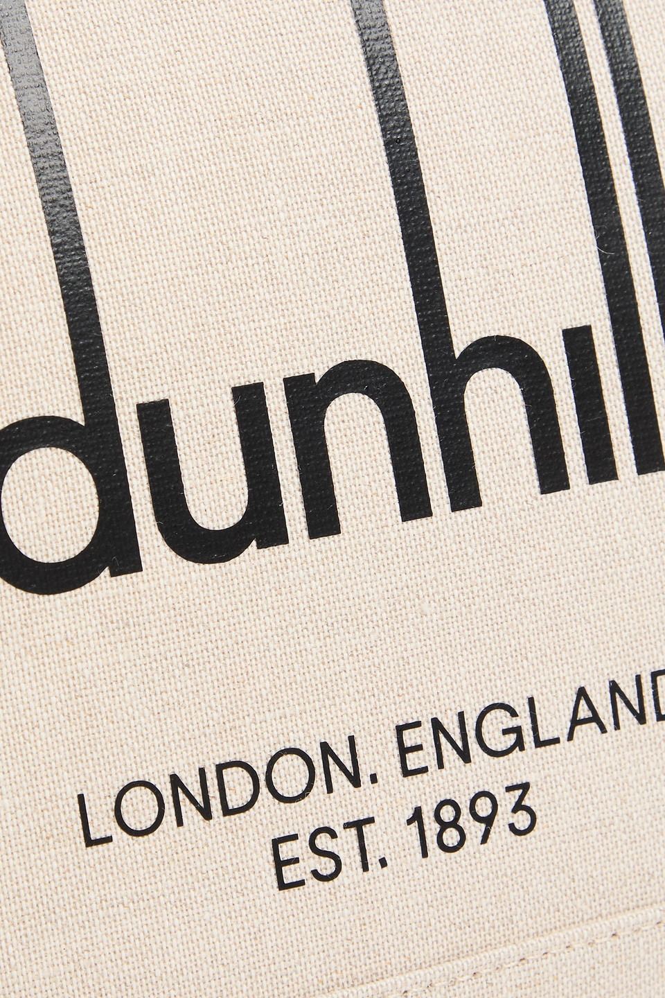DUNHILL LOGO-PRINT CANVAS POUCH