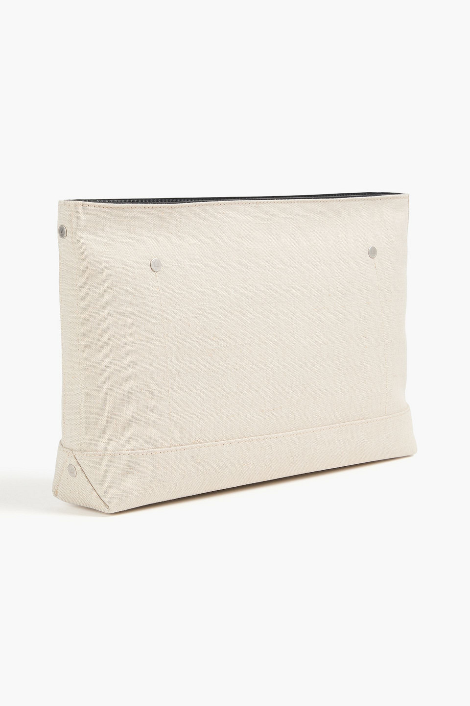 DUNHILL LOGO-PRINT CANVAS POUCH