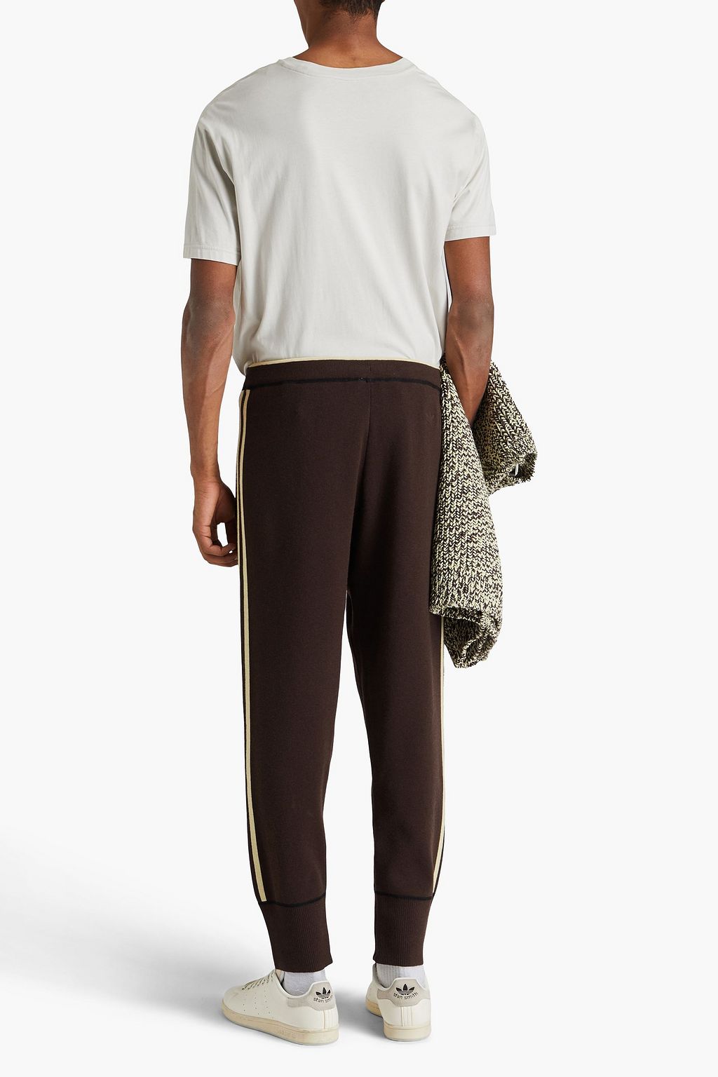 ADIDAS ORIGINALS BY WALES BONNER بنطال رياضي من نسيج محبوك بقصة تضيق تدريجيًا