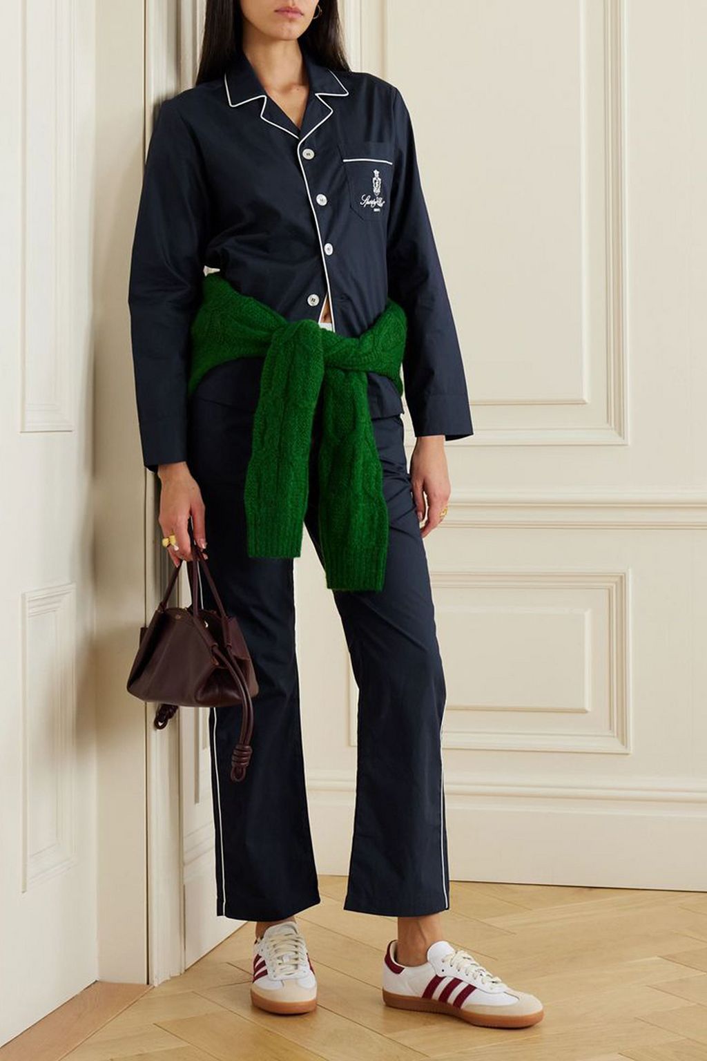 SPORTY & RICH Vendome cotton-poplin shirt