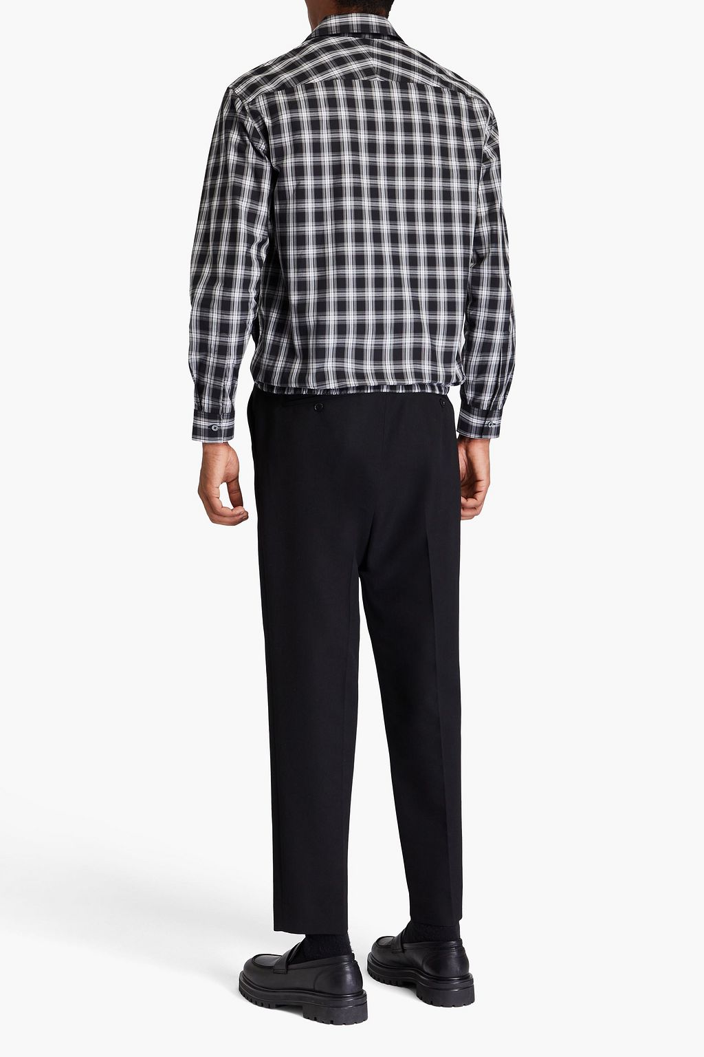 DUNHILL Checked cotton-poplin shirt