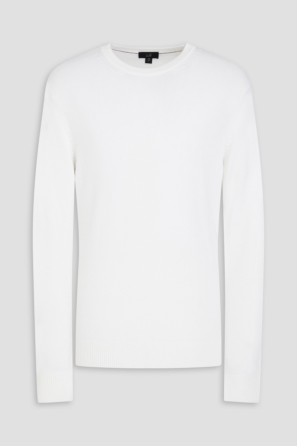 Dunhill Side Stripe Detail Sweater In White