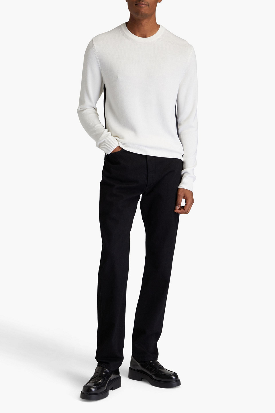 DUNHILL WOOL AND SILK-BLEND SWEATER