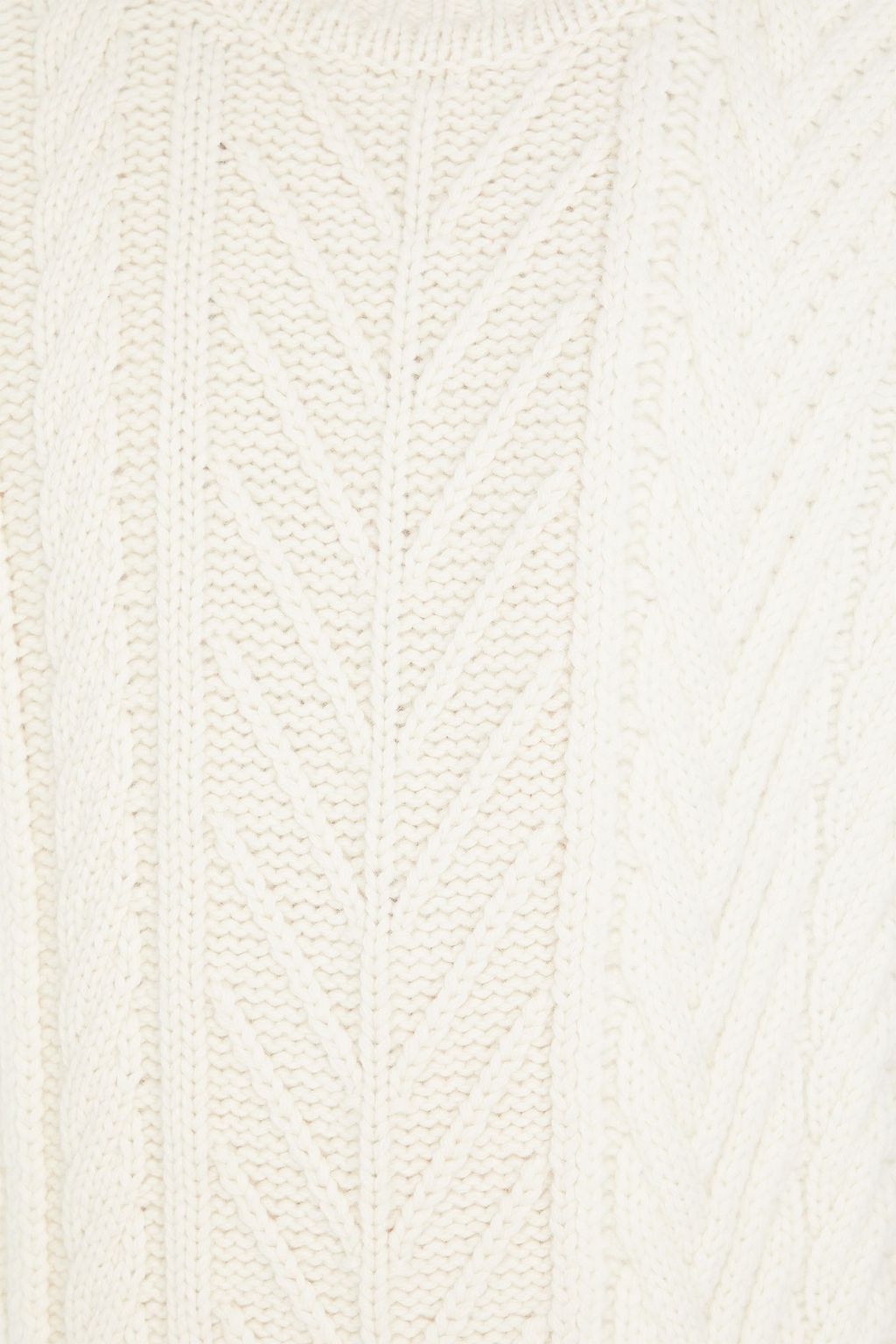 DUNHILL Cable-knit wool and cotton-blend sweater
