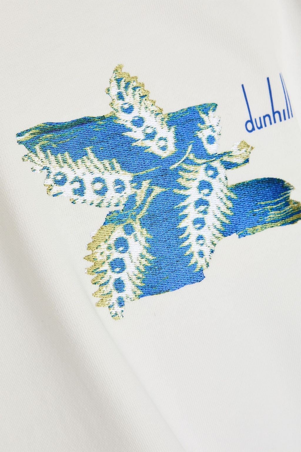 DUNHILL سويت شيرت مصنوع من قطن تيري فرنسي مطاطي بتصميم مطرّز