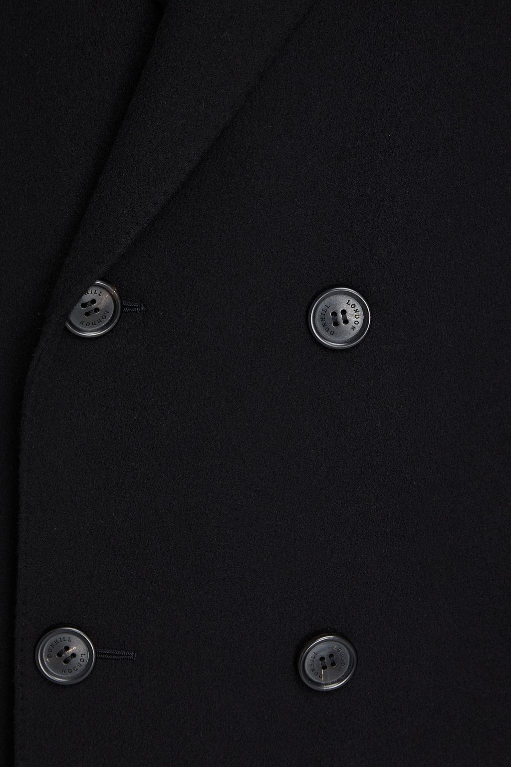 DUNHILL Double-breasted wool and cashmere-blend felt coat