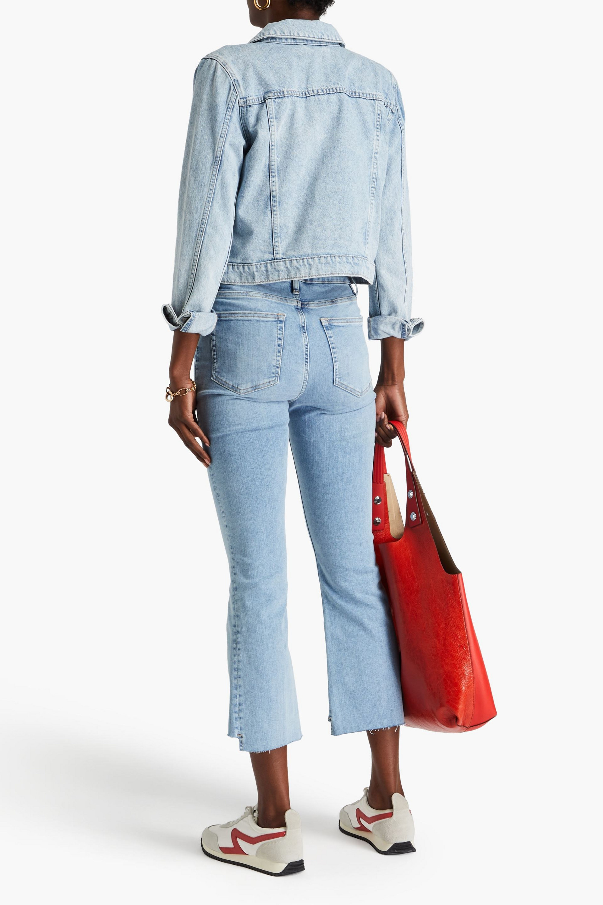 FRAME Le Crop Mini Boot high-rise bootcut jeans