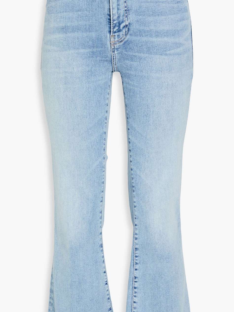 le crop mini boot high-rise bootcut jeans