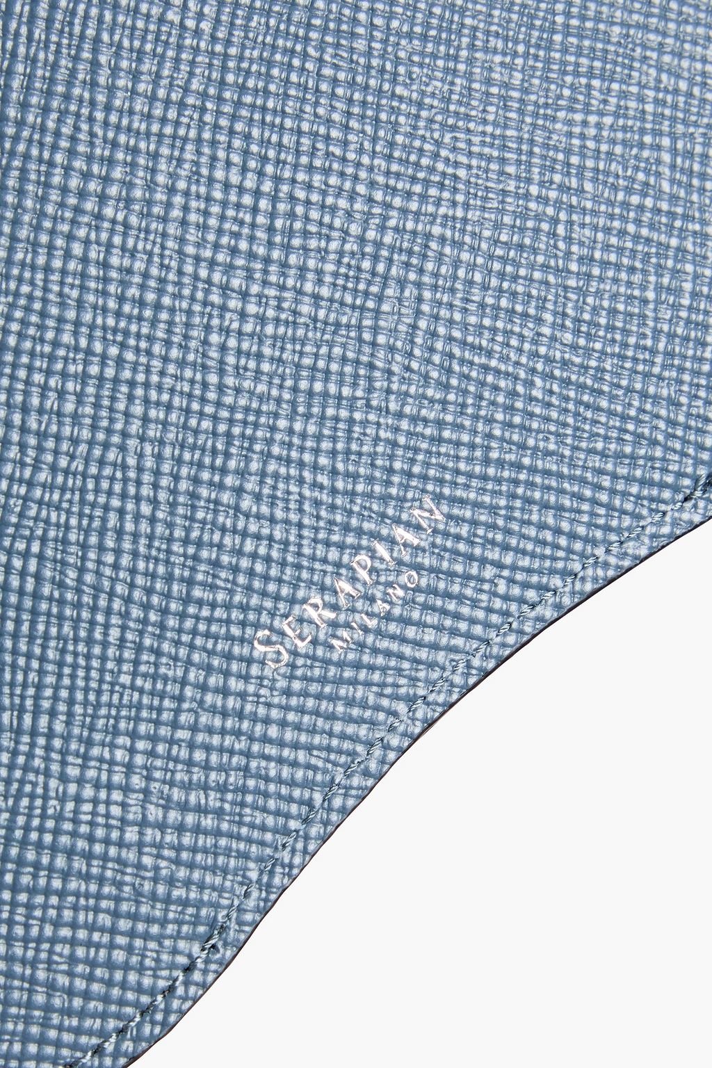 SERAPIAN Textured-leather glasses case