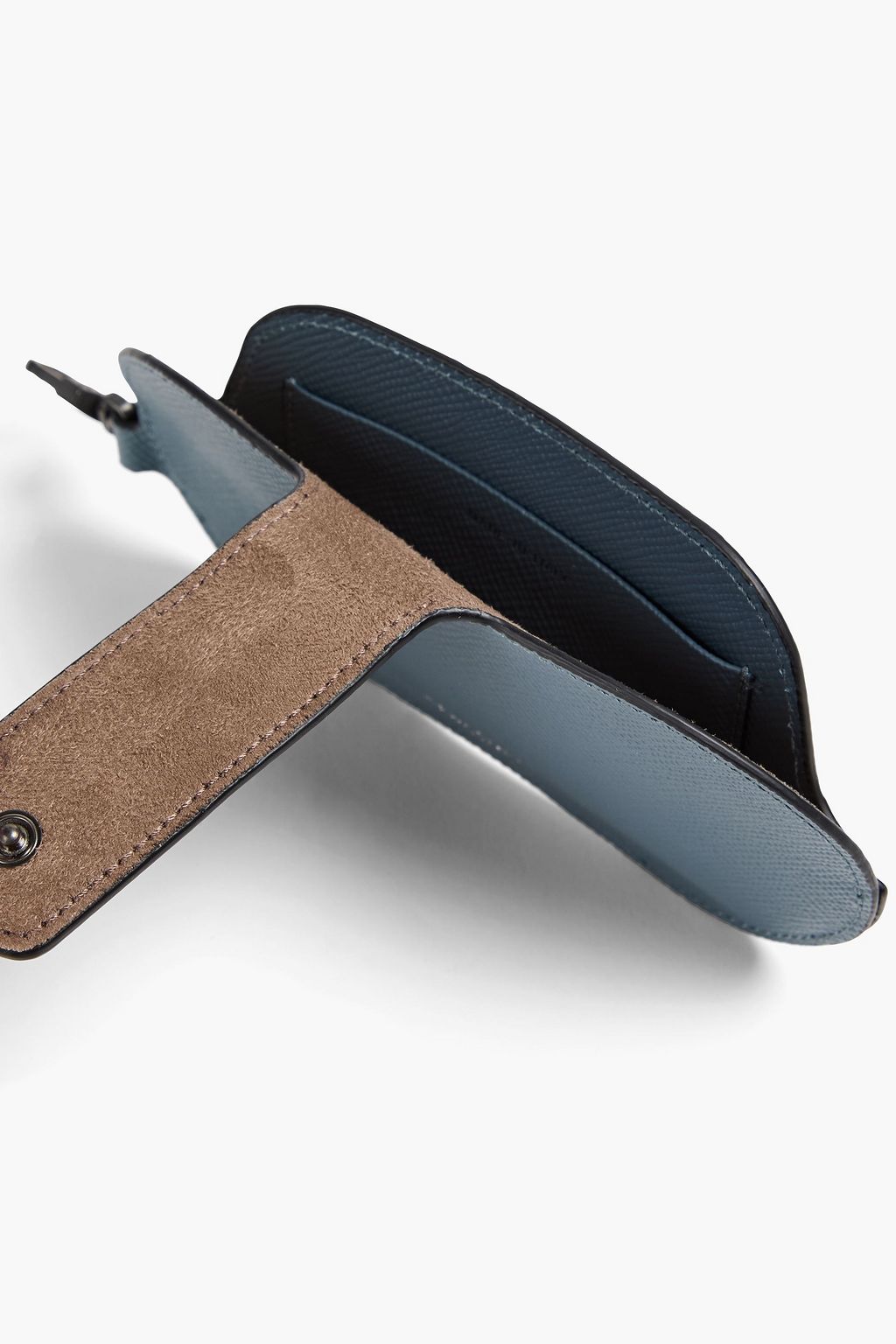SERAPIAN Textured-leather glasses case