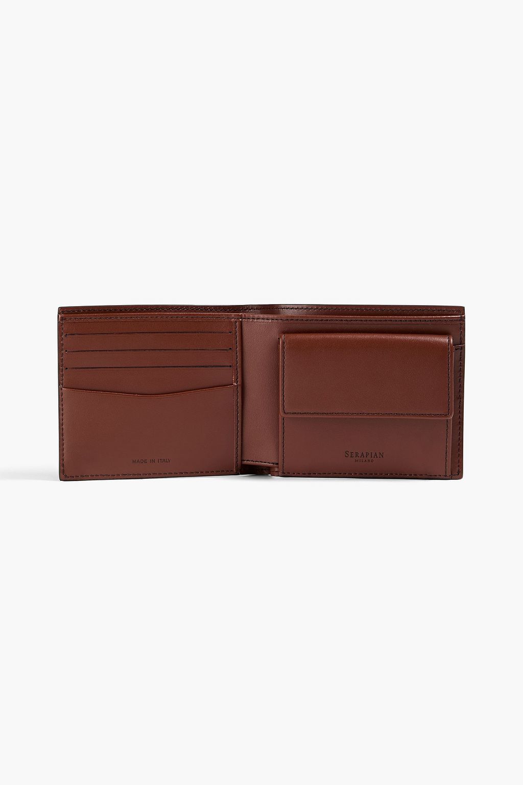 SERAPIAN Embossed coated-canvas wallet