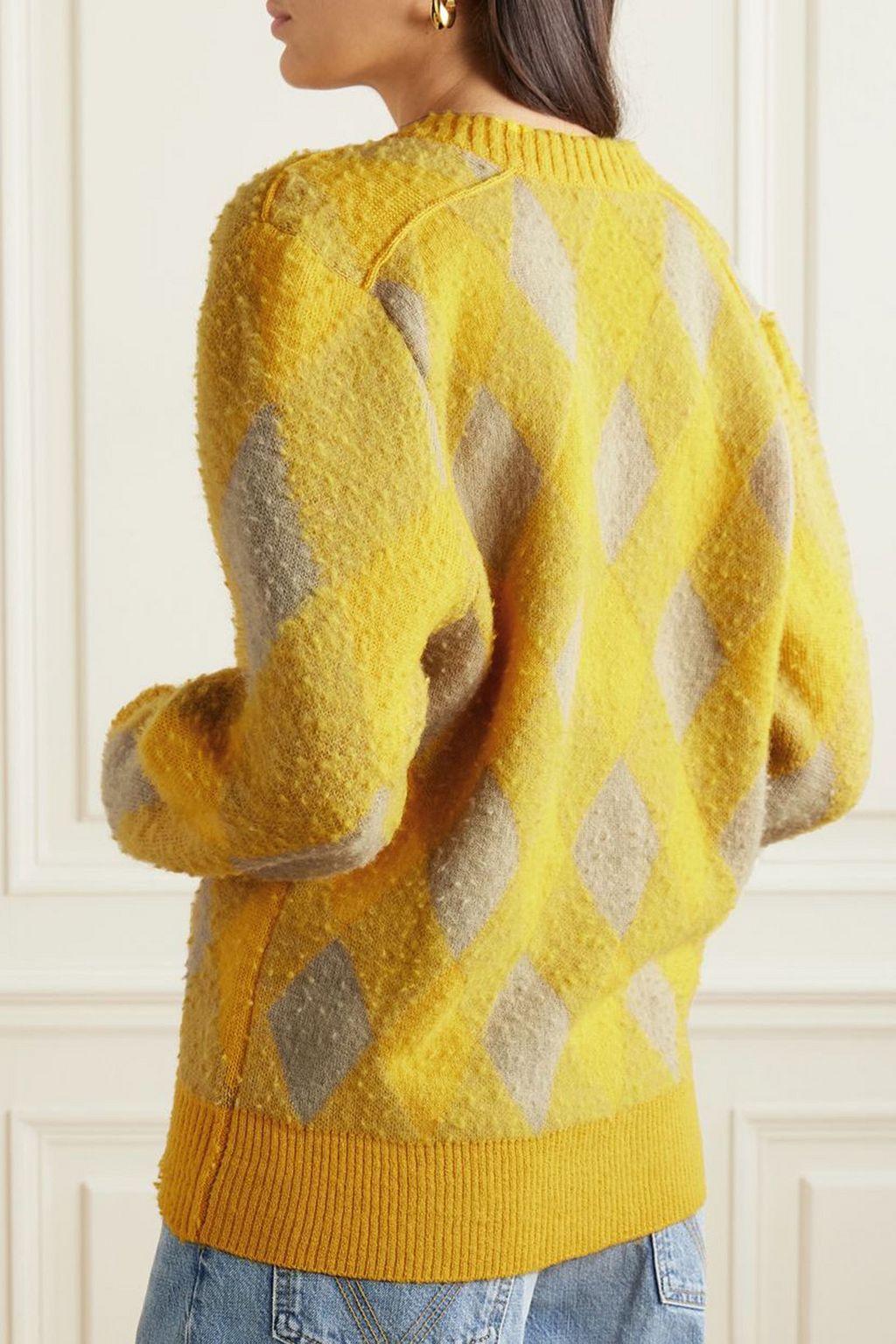 BURBERRY Checked wool cardigan