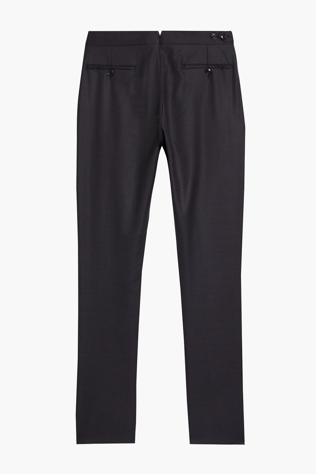 CANALI Slim-fit pleated wool-blend jacquard pants
