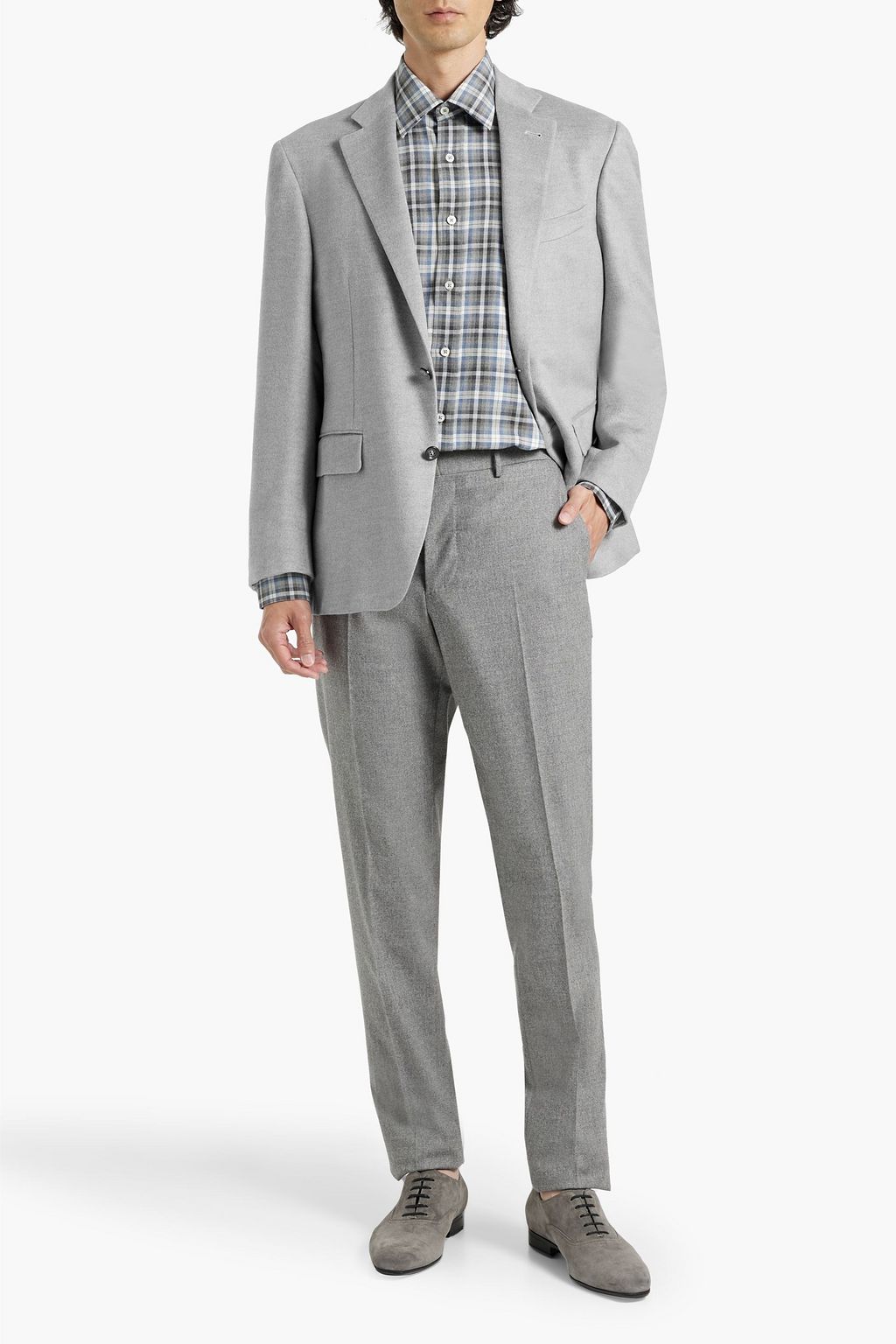 CANALI Cupro-felt blazer