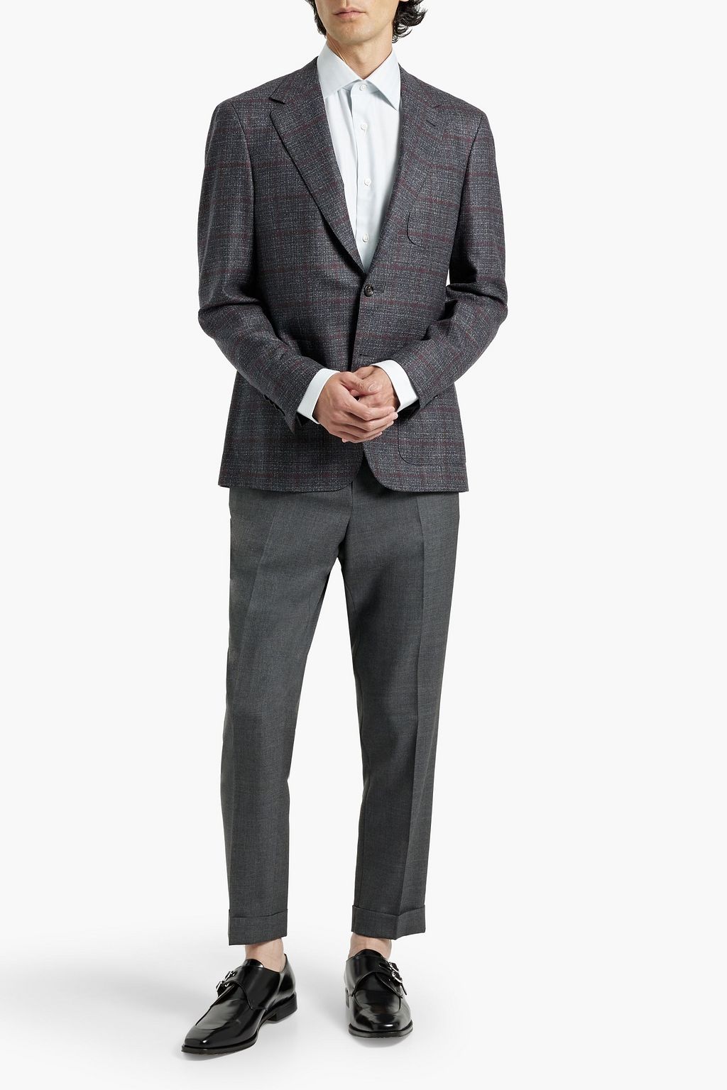 CANALI Wool-tweed blazer