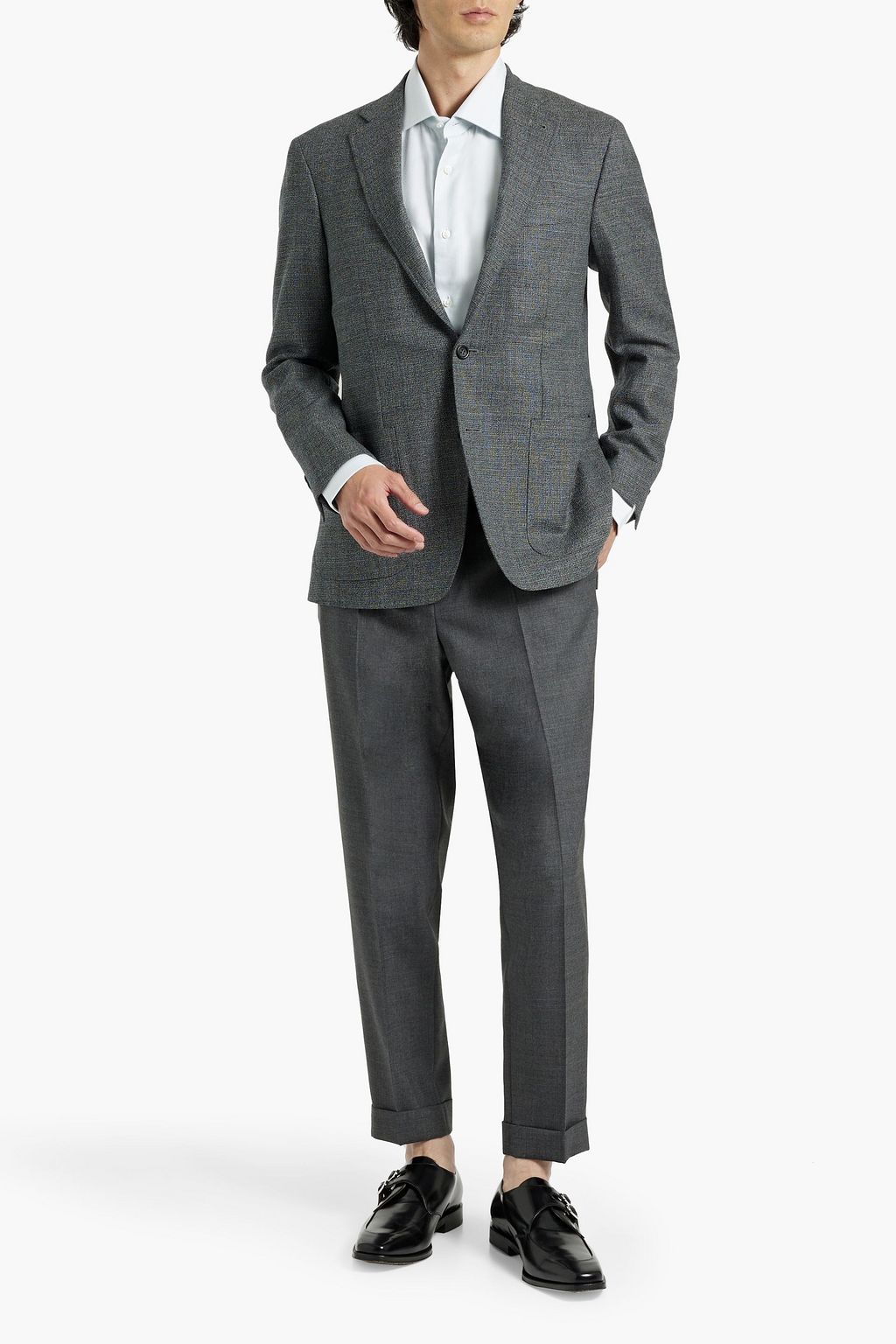 CANALI Wool-tweed blazer