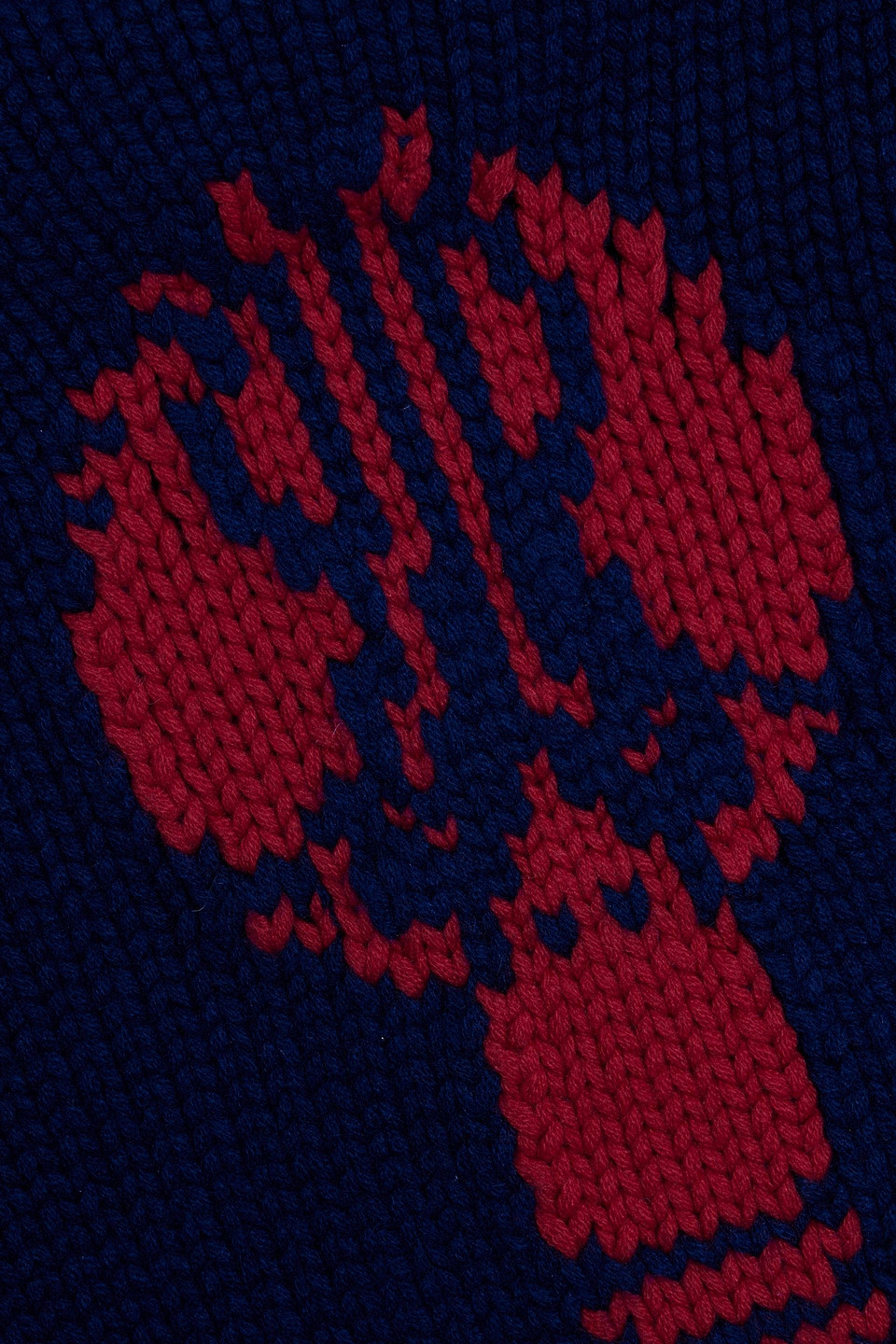 Thom Browne Intarsia Cashmere Sweater In Navy