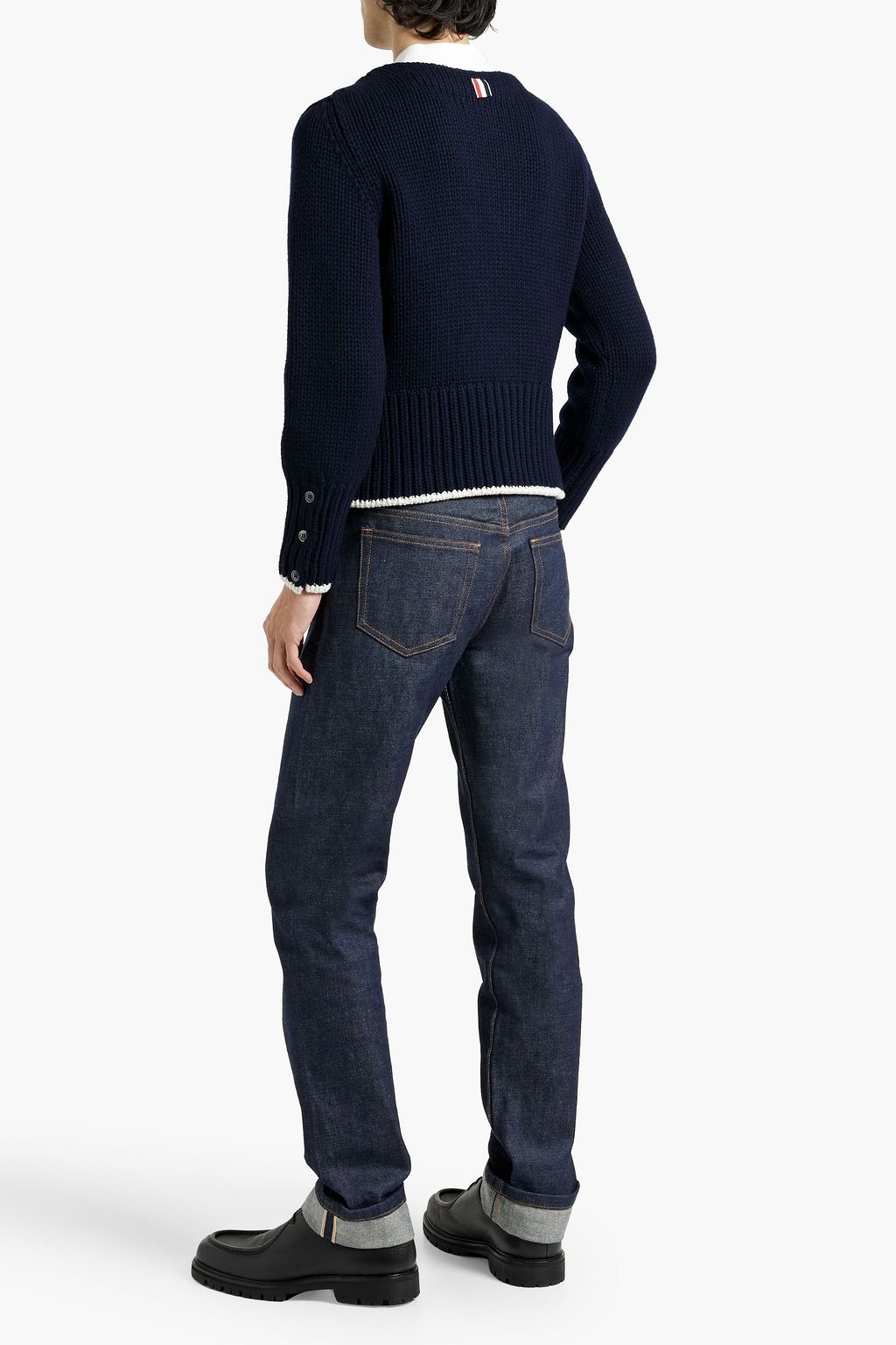 THOM BROWNE Intarsia cashmere sweater