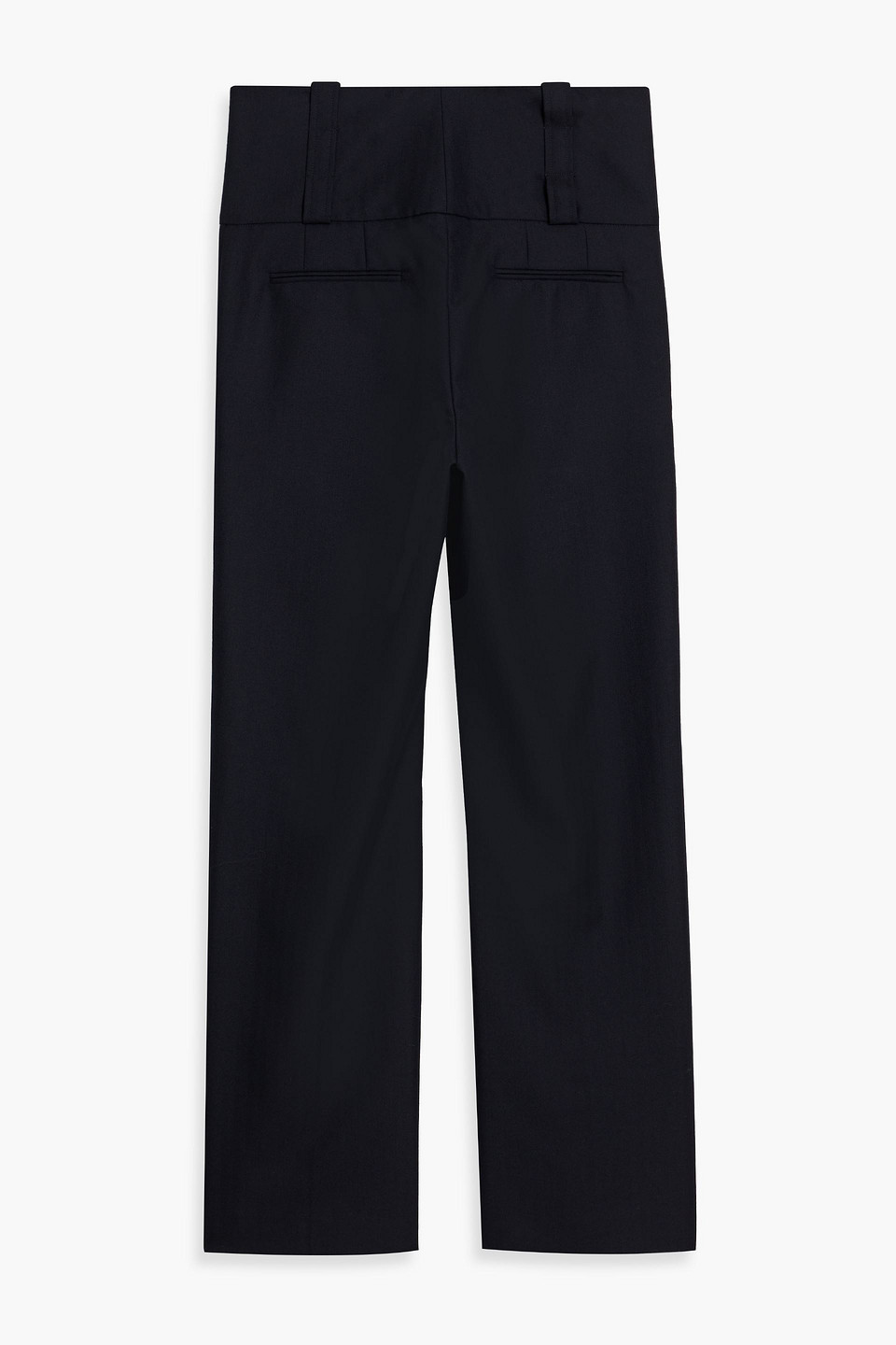 Dries Van Noten Herringbone Wool Pants In Midnight Blue