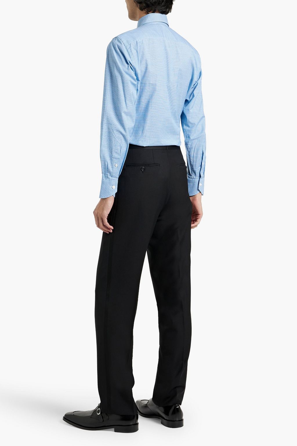 CANALI Checked cotton shirt