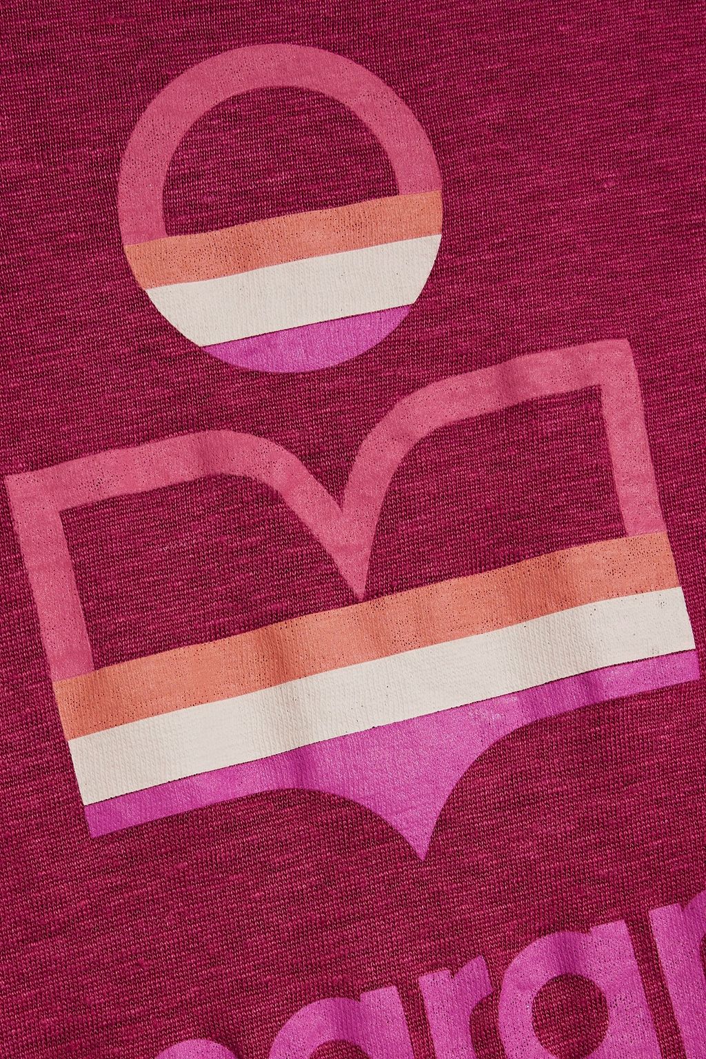ISABEL MARANT Karman logo-print linen-jersey T-shirt