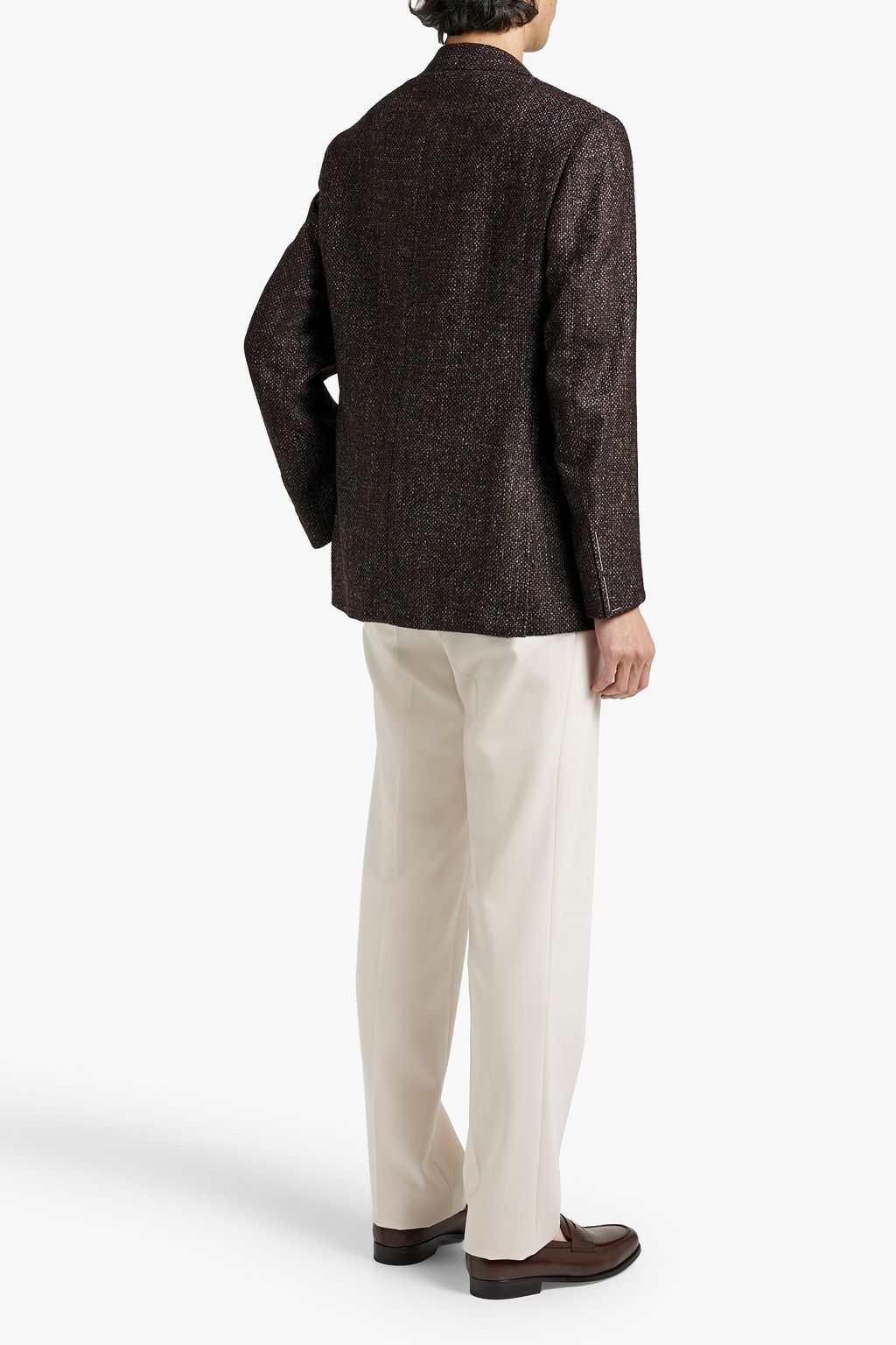 CANALI Brushed tweed blazer
