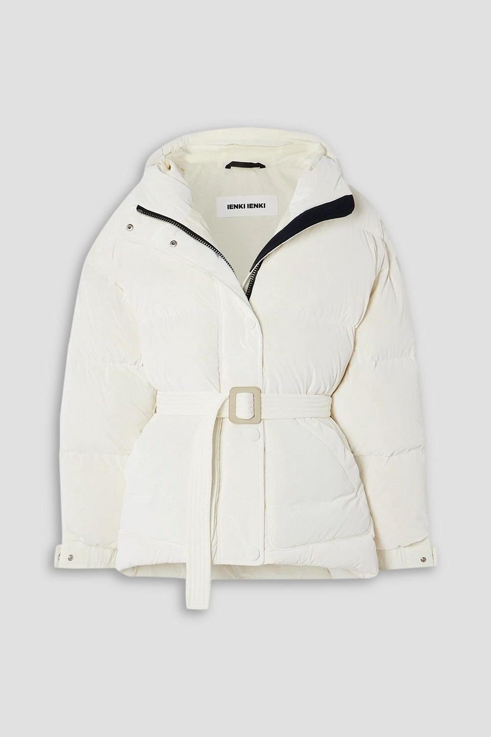 Ienki Ienki Michlin Belted Quilted Shell Down Jacket In White