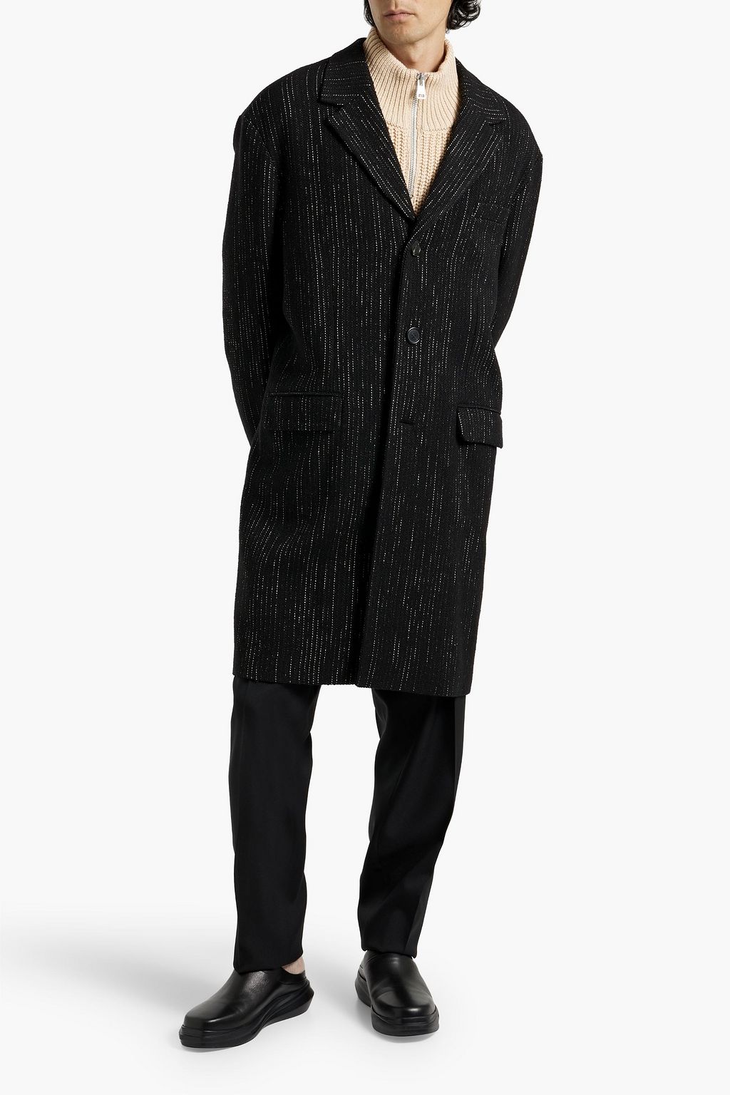 ACNE STUDIOS Pinstriped tweed coat