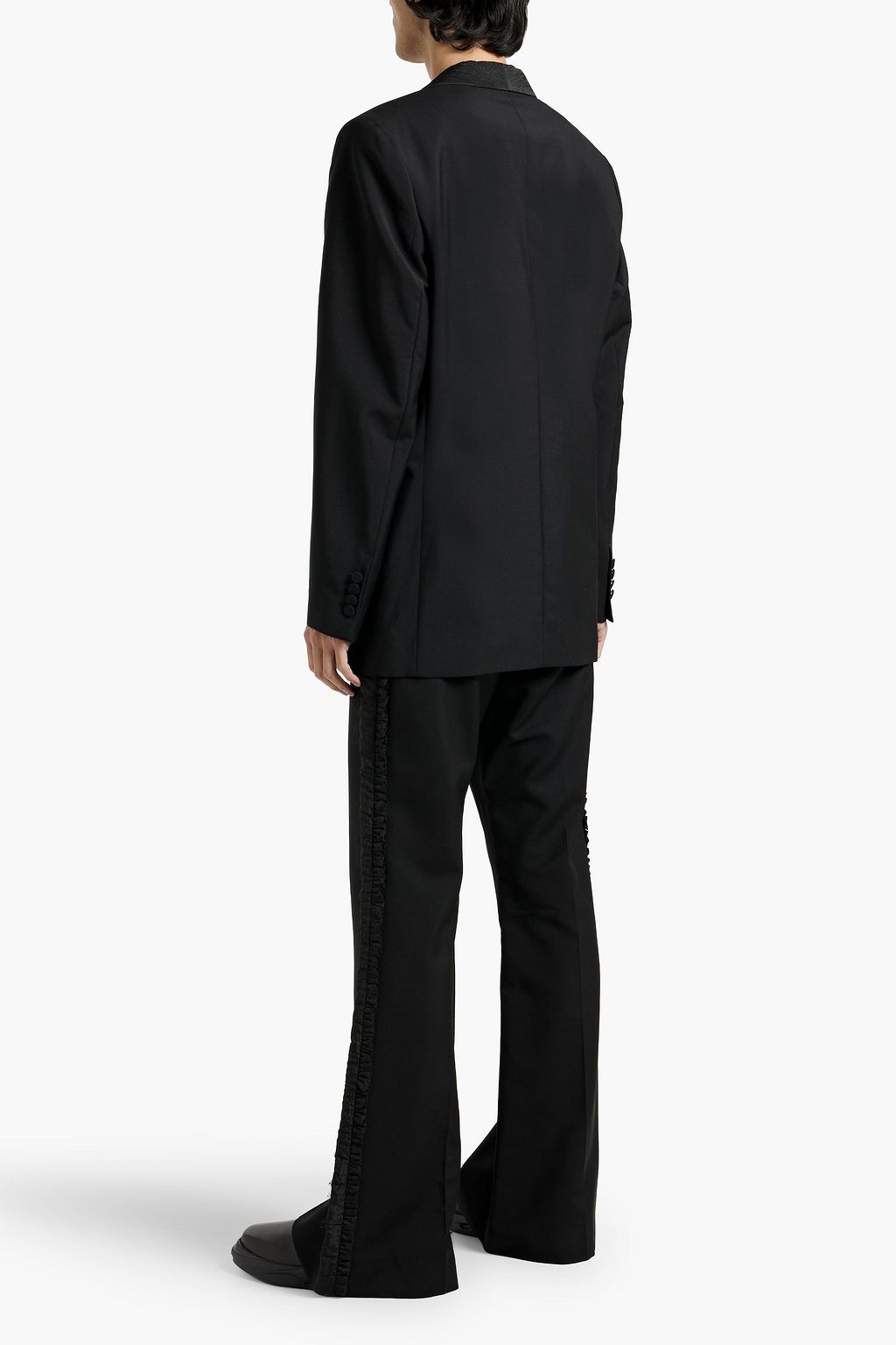 ACNE STUDIOS Cloqué-paneled wool and mohair-blend blazer