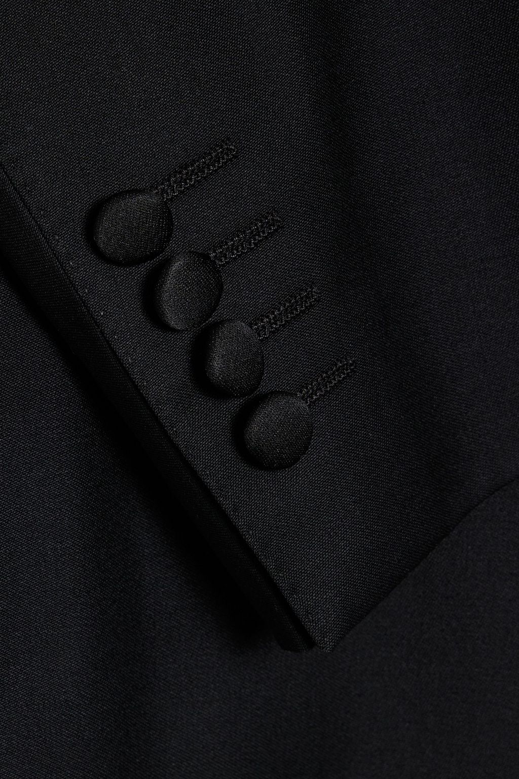 CANALI Satin-trimmed wool-twill suit