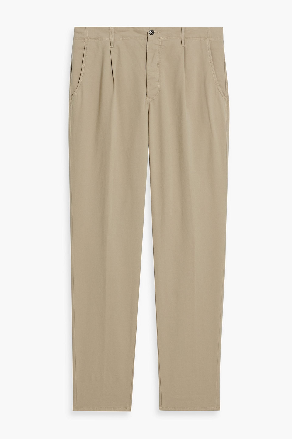 Slowear Incotex Tapered Stretch-cotton Chinos In Brown