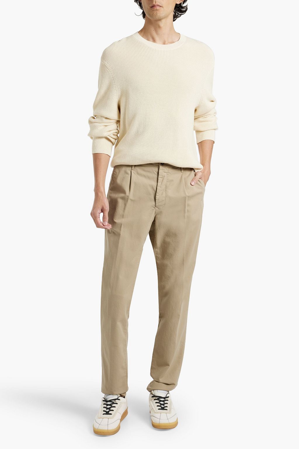 SLOWEAR Incotex tapered stretch-cotton chinos