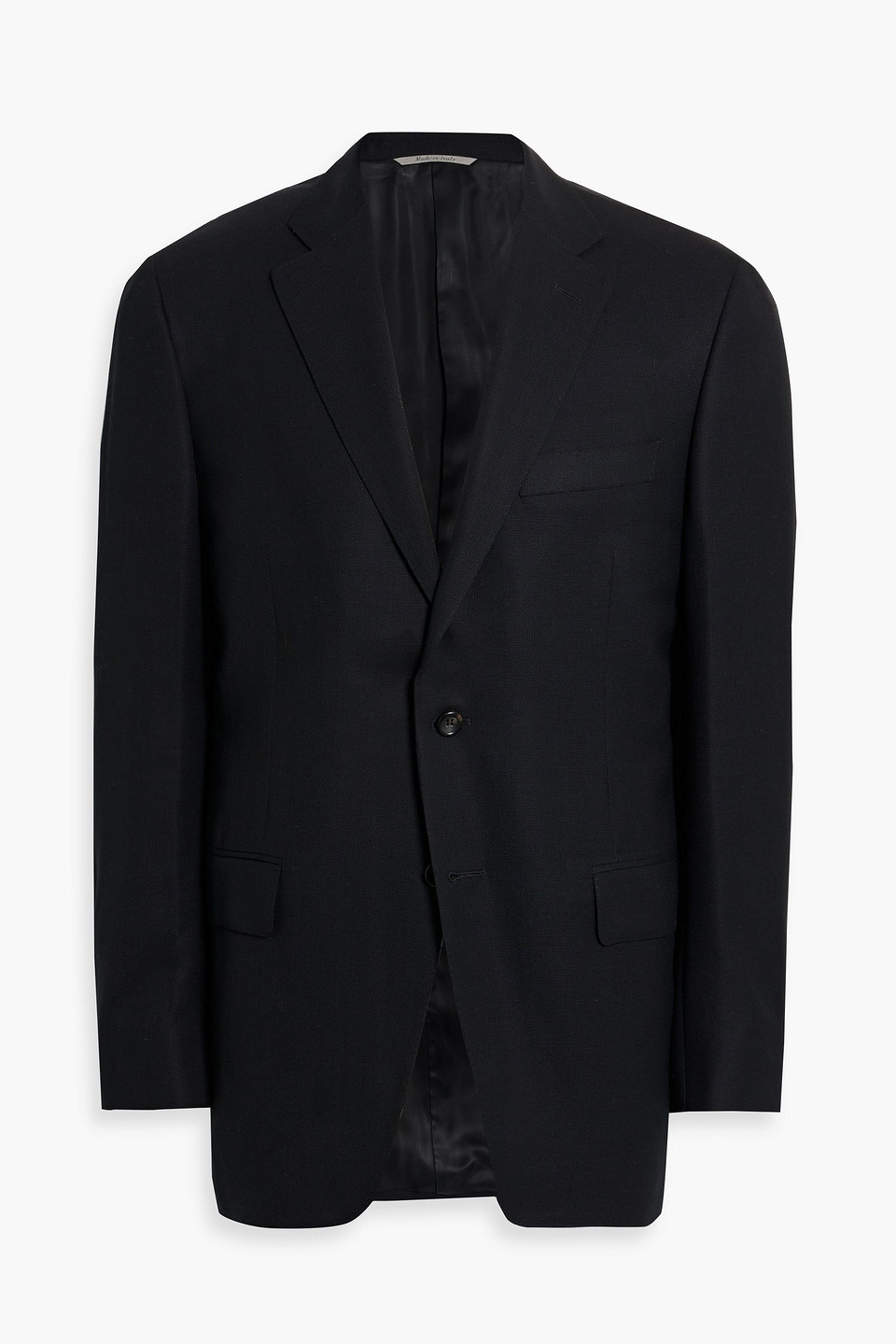 Wool-piqué suit jacket