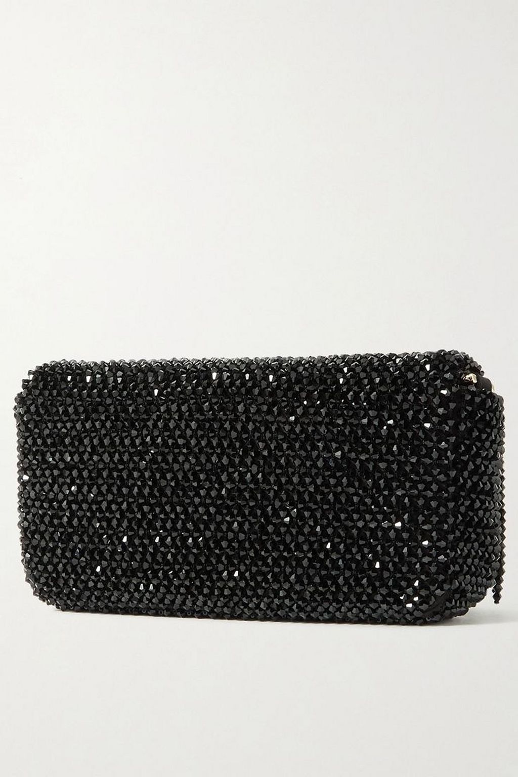 JIMMY CHOO Avenue mini fringed embellished satin shoulder bag