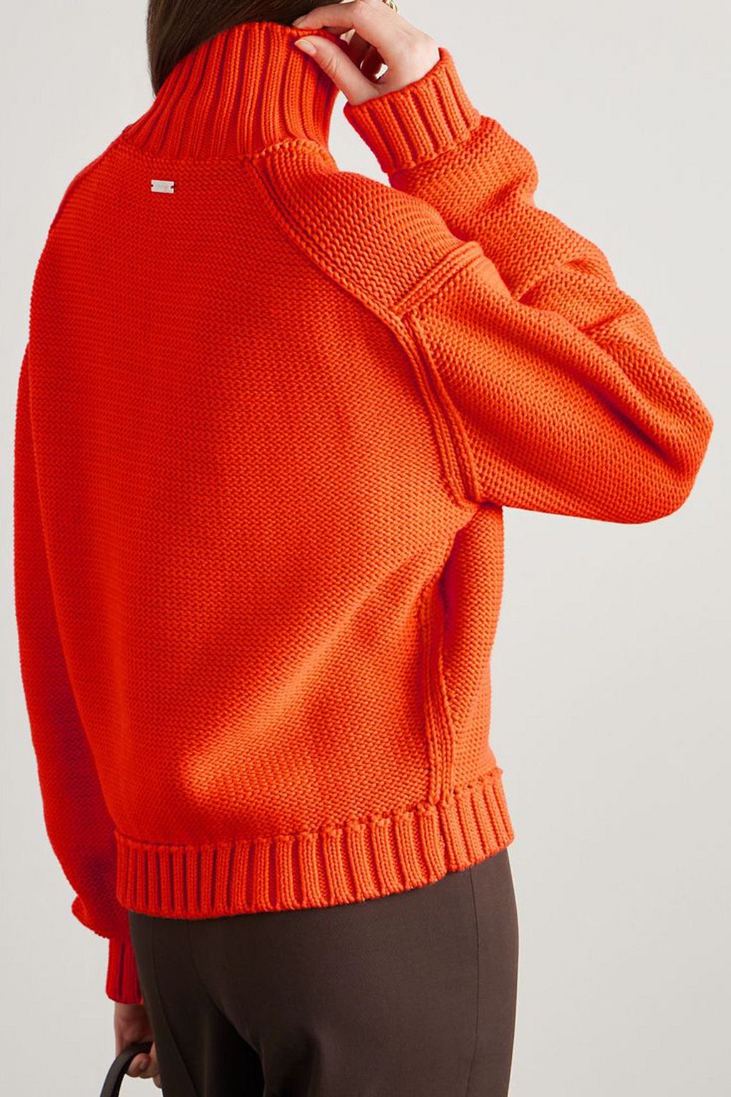 FERRAGAMO Cotton-blend turtleneck sweater