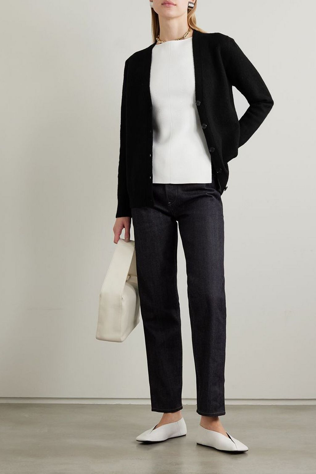 JIL SANDER 메리노 울 가디건