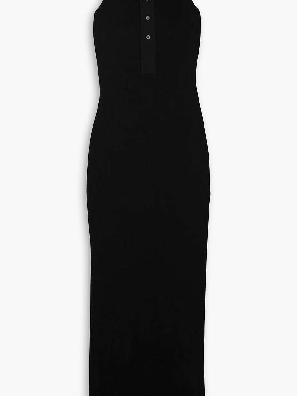 ribbed cotton-jersey maxi dress