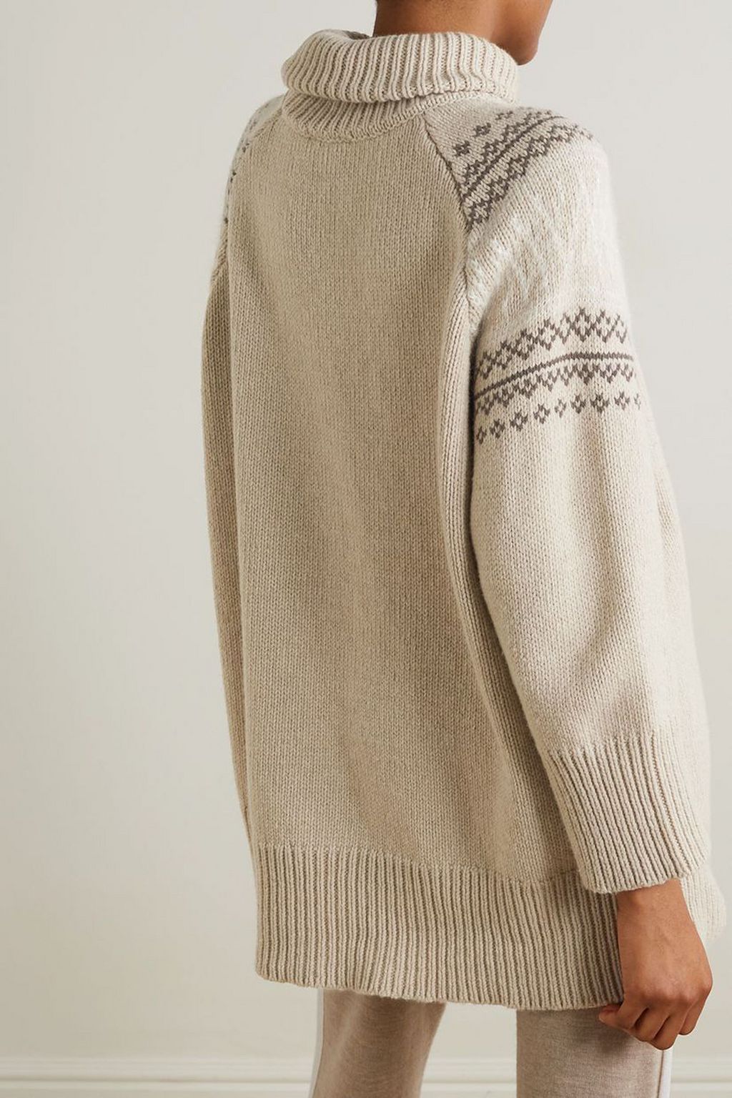 WE NORWEGIANS Fair Isle merino wool and cashmere-blend turtleneck sweater