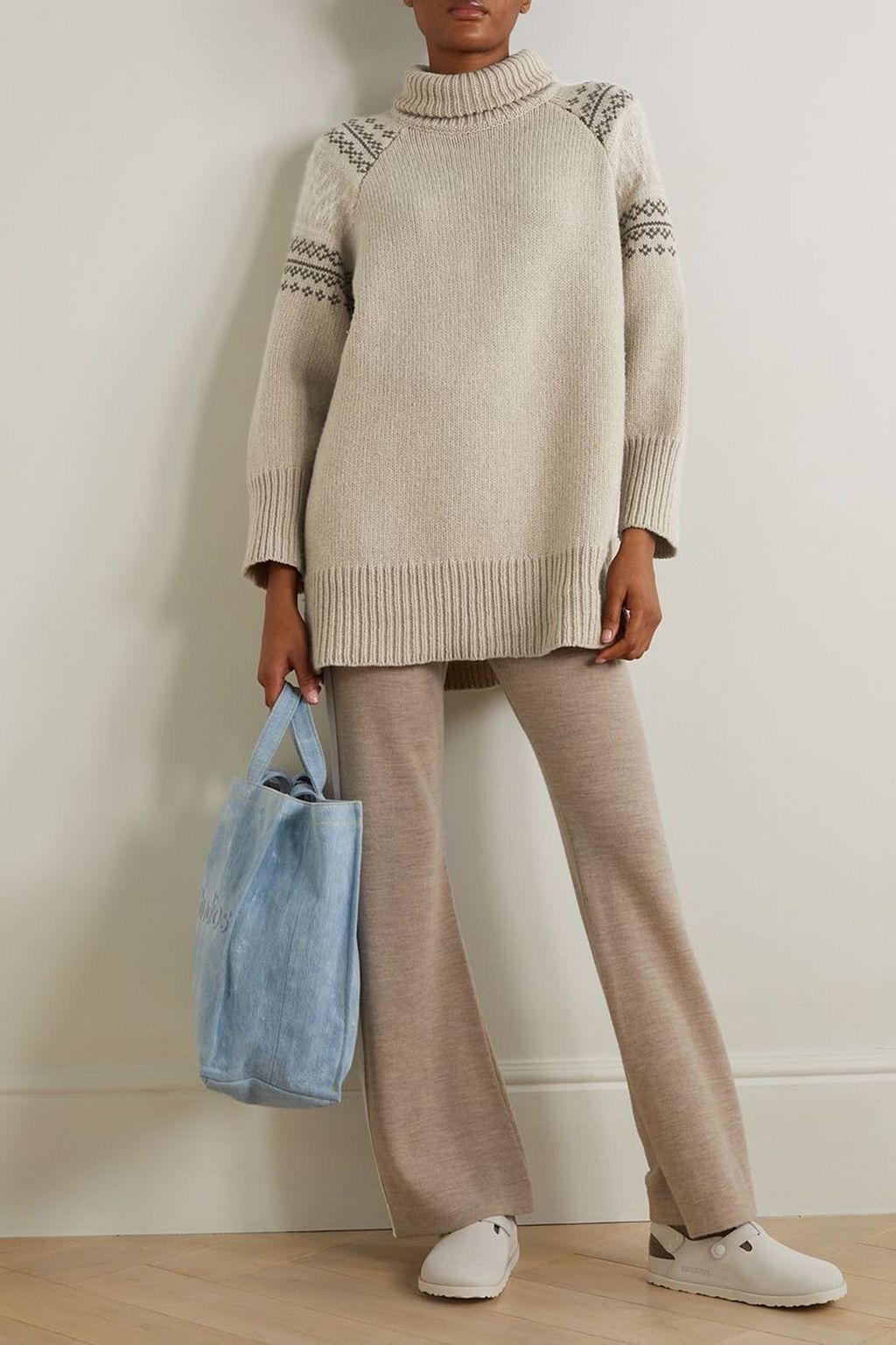 WE NORWEGIANS Fair Isle merino wool and cashmere-blend turtleneck sweater