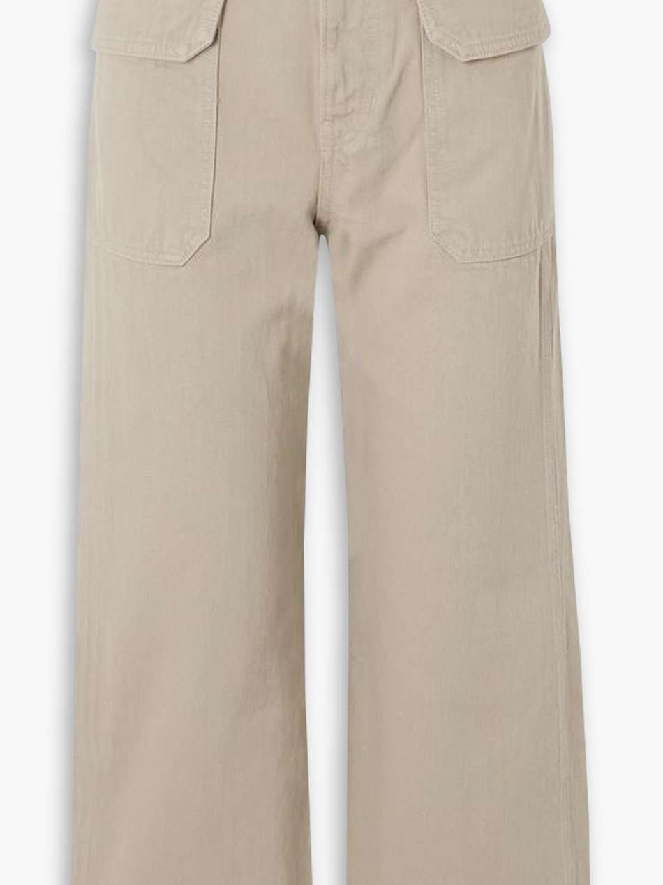 taylor cropped high-rise wide-leg jeans