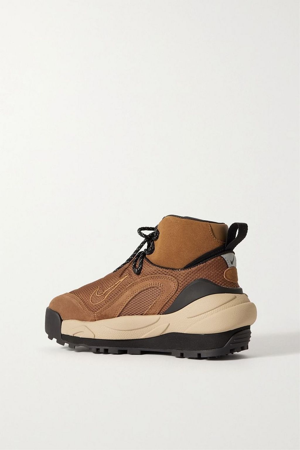 NIKE + Sacai Magmascape SP suede-trimmed mesh sneakers