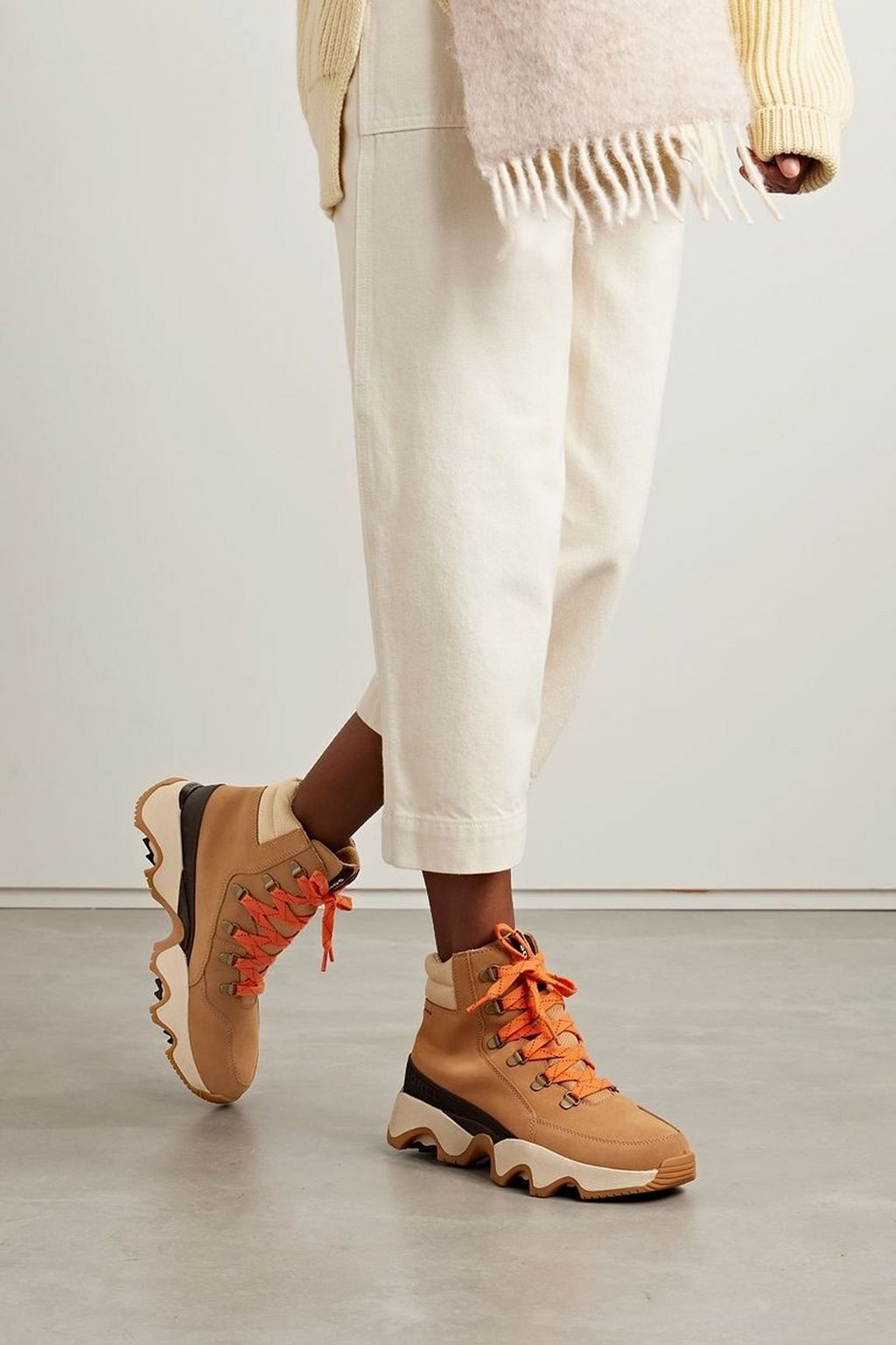 SOREL Suede and leather ankle boots