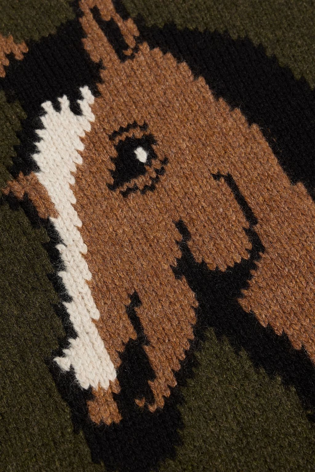 THE ELDER STATESMAN Horsey intarsia cashmere sweater