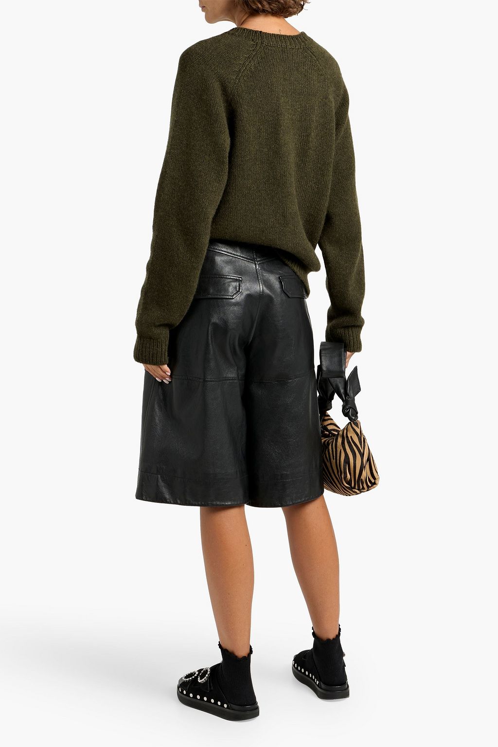 THE ELDER STATESMAN Horsey intarsia cashmere sweater
