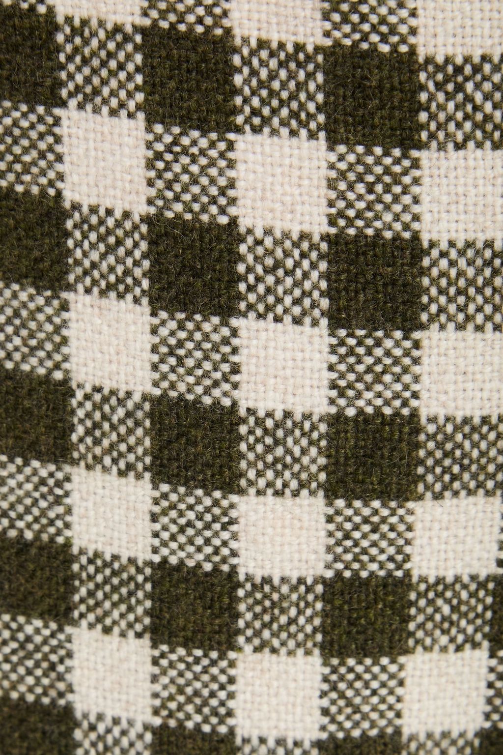 THE ELDER STATESMAN Gingham wool-tweed drawstring pants