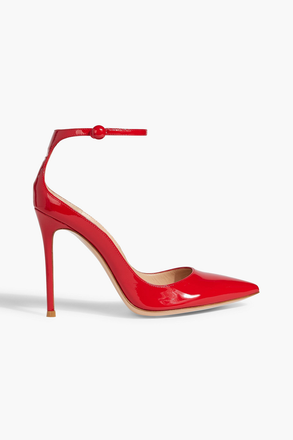 Gianvito Rossi Vivian Patent-leather Pumps In Red