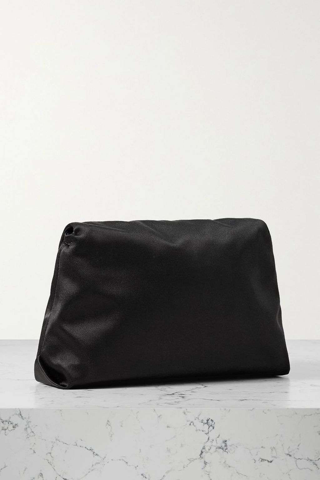 ROGER VIVIER RV Bouquet Strass Drape embellished satin clutch