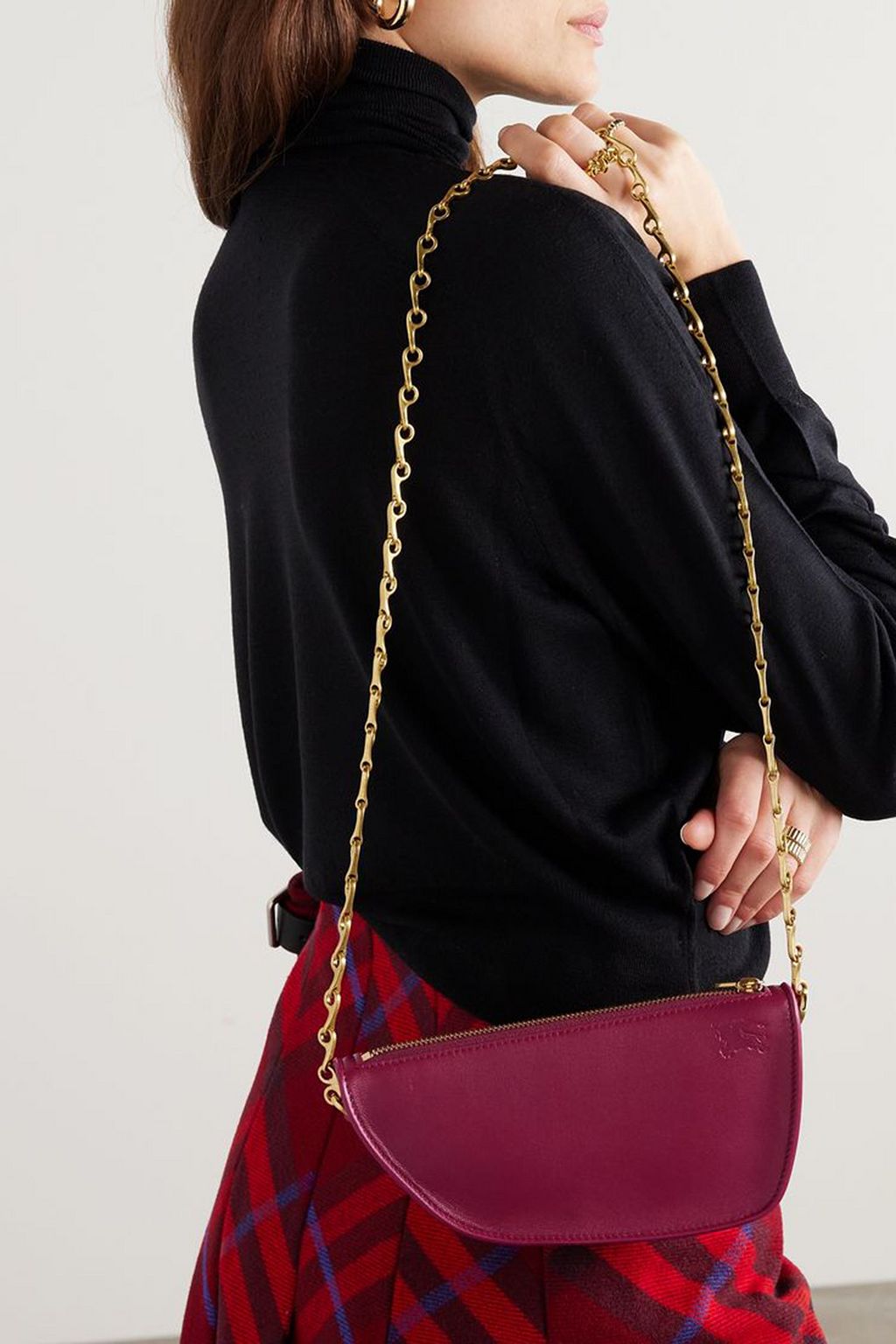 BURBERRY Leather shoulder bag