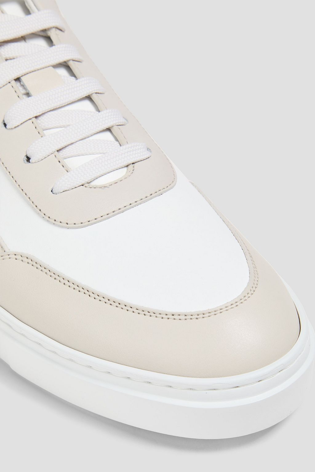 CANALI Two-tone leather sneakers